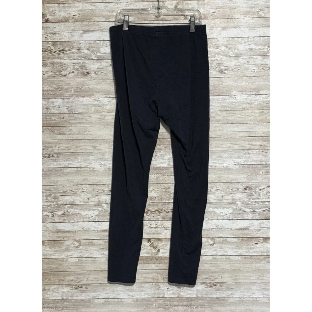 J Jill Ankle Leggings S Pants Navy Blue Elastic Waist Stretchy Soft Pima Cotton